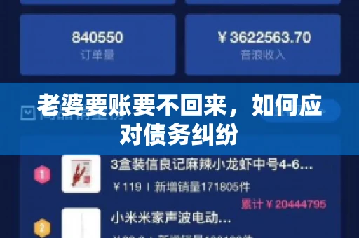 老婆要账要不回来，如何应对债务纠纷