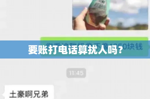 要账打电话算扰人吗? 要账打电话算扰人吗?