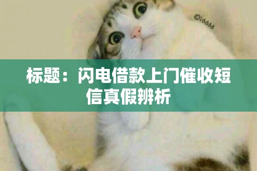 标题：闪电借款上门催收短信真假辨析