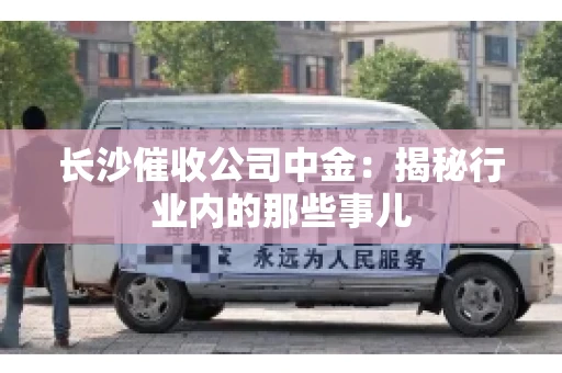 长沙催收公司中金：揭秘行业内的那些事儿