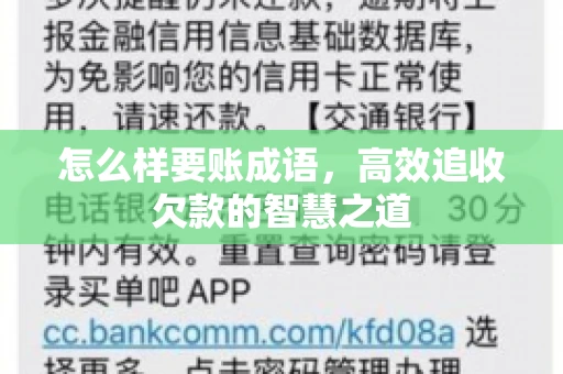 怎么样要账成语，高效追收欠款的智慧之道